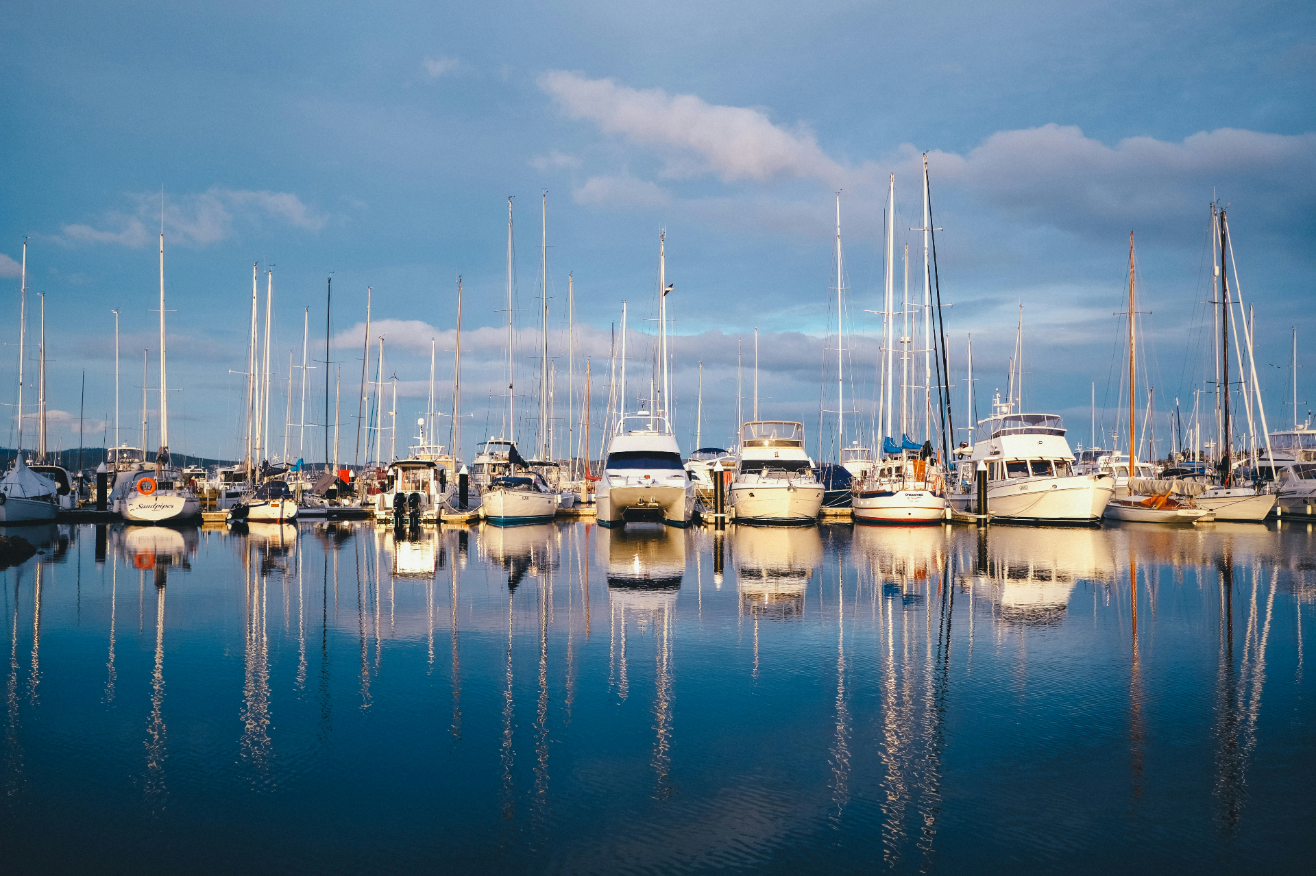 Boats moored at Ocean Reef Marina